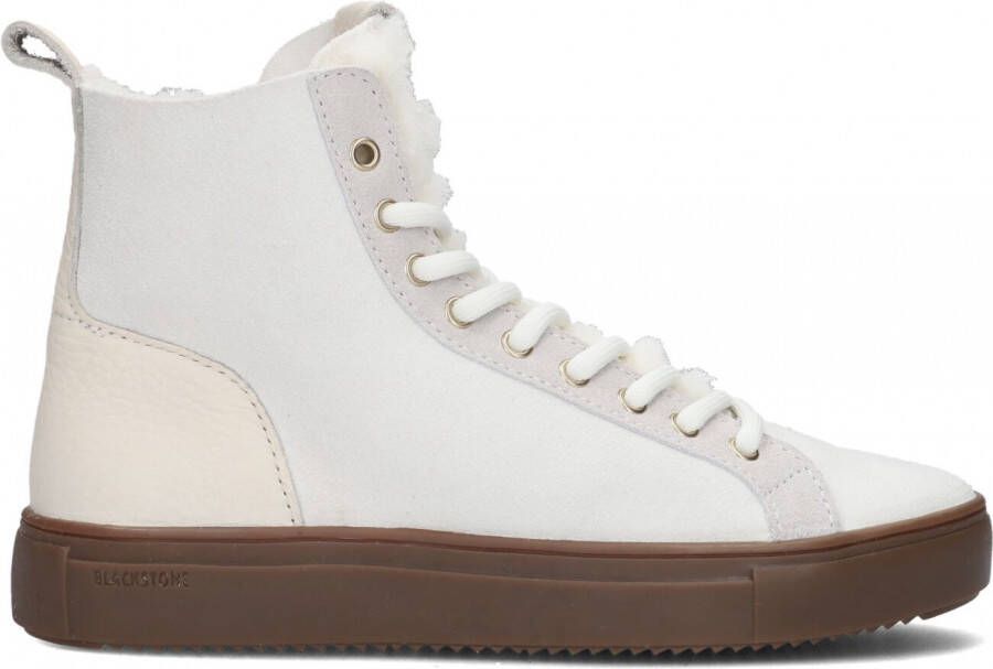 Blackstone Premium Leren Sneaker met Schapenvacht Voering White Dames - Foto 2