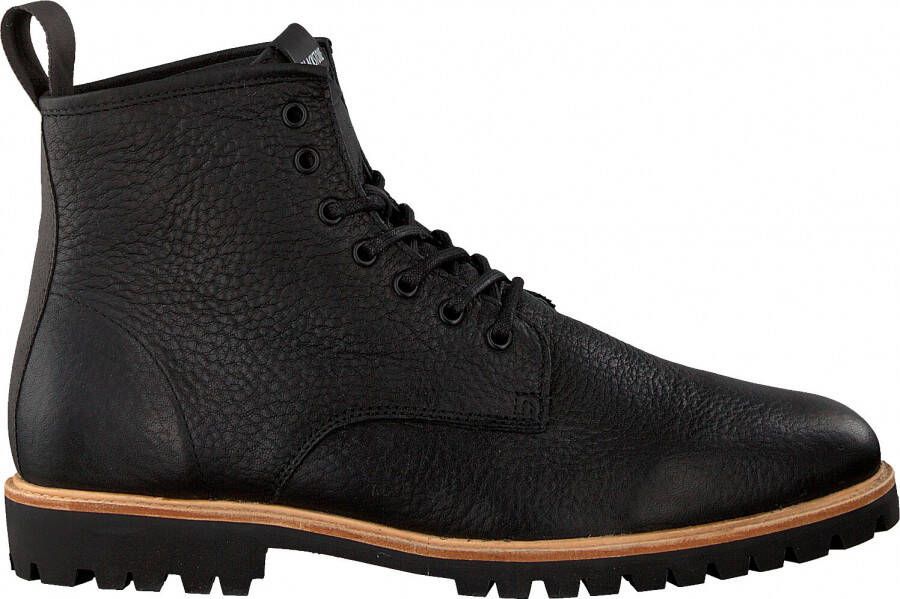 Blackstone Mannen Veterboots / Laarzen / Herenschoenen SG12 Zwart -  Schoenen.nl