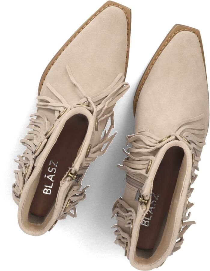 BLASZ Shn3a231-12 Enkellaarsjes Enkelboots met rits Dames Beige - Foto 3
