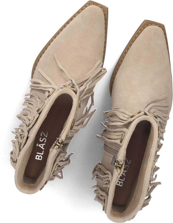 BLASZ Shn3a231-12 Enkellaarsjes Enkelboots met rits Dames Beige - Foto 3