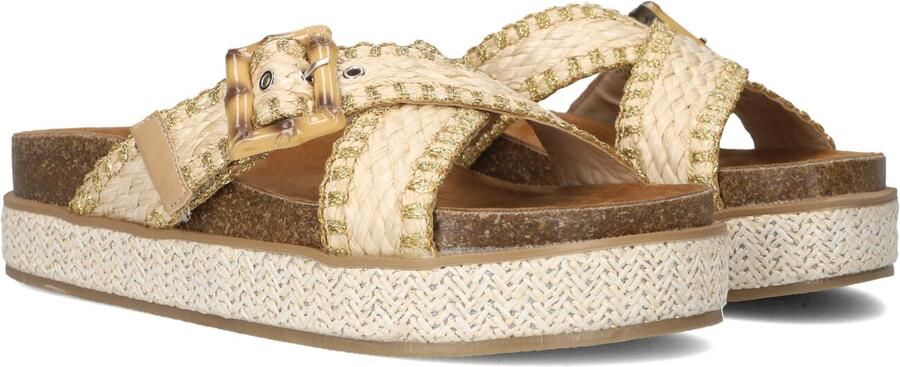 BLASZ Slippers Dames 0663-3 Maat: 40 Materiaal: Raffia Kleur: Beige