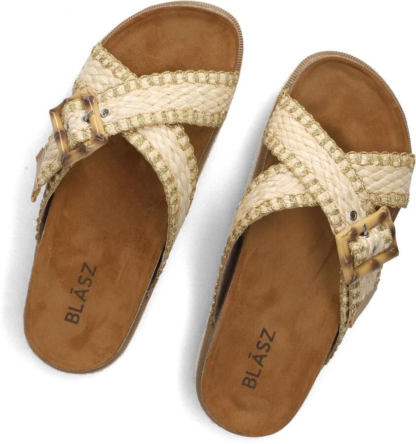 BLASZ Slippers Dames 0663-3 Maat: 42 Materiaal: Raffia Kleur: Beige