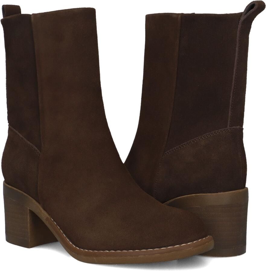 BLASZ Shn2581-09 Enkellaarsjes Enkelboots met rits Dames Bruin - Foto 3