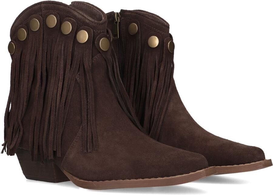 BLASZ Shn3a231-12 Enkellaarsjes Enkelboots met rits Dames Bruin