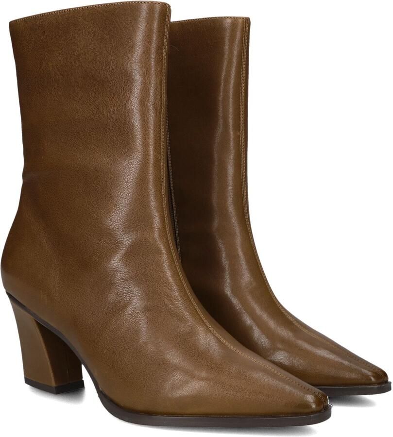 BLASZ Yrn130 Enkellaarsjes Enkelboots met rits Dames Cognac - Foto 4