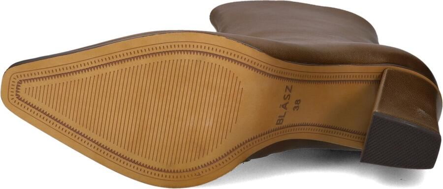 BLASZ Yrn130 Enkellaarsjes Enkelboots met rits Dames Cognac - Foto 3