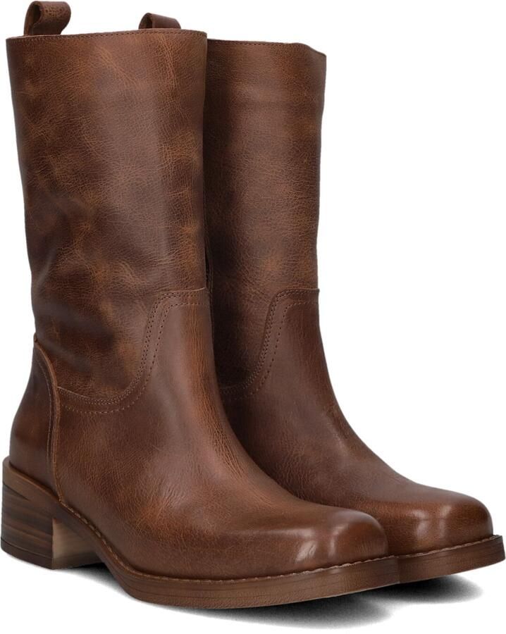 BLASZ Hoge Laarzen Dames 2167 Maat: 39 Materiaal: Leer Kleur: Cognac