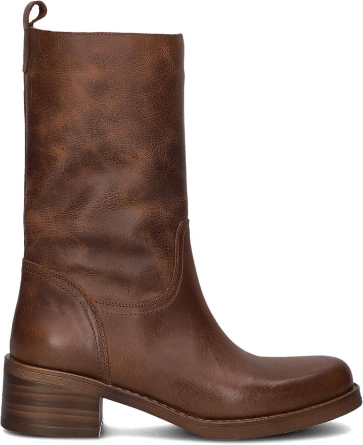 BLASZ Hoge Laarzen Dames 2167 Maat: 39 Materiaal: Leer Kleur: Cognac - Foto 3