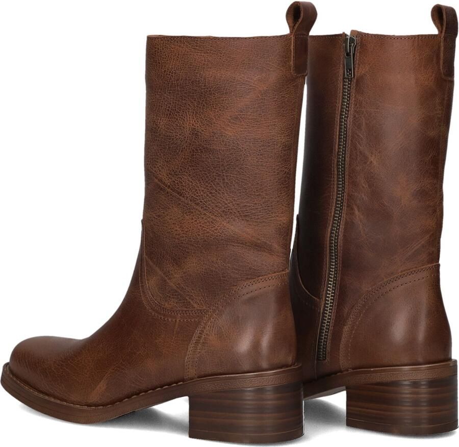 BLASZ Hoge Laarzen Dames 2167 Maat: 39 Materiaal: Leer Kleur: Cognac - Foto 2