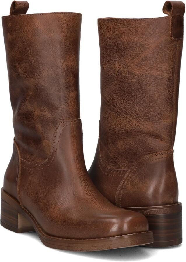 BLASZ Hoge Laarzen Dames 2167 Maat: 39 Materiaal: Leer Kleur: Cognac - Foto 4