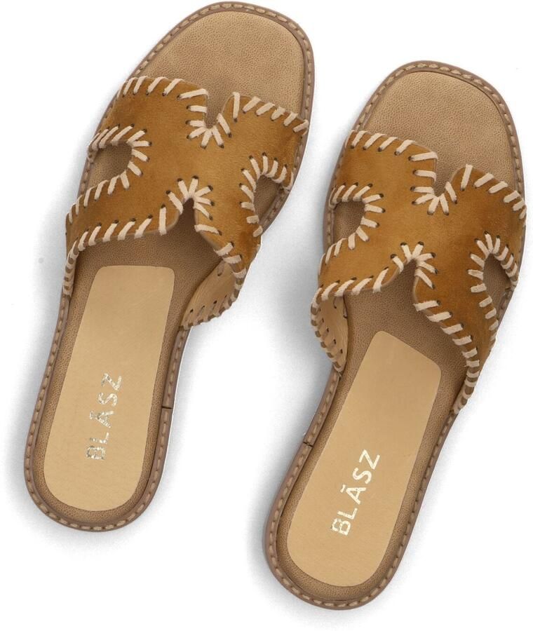 BLASZ Slippers Dames 0657-03 Maat: 40 Materiaal: Suèdelook Kleur: Bruin