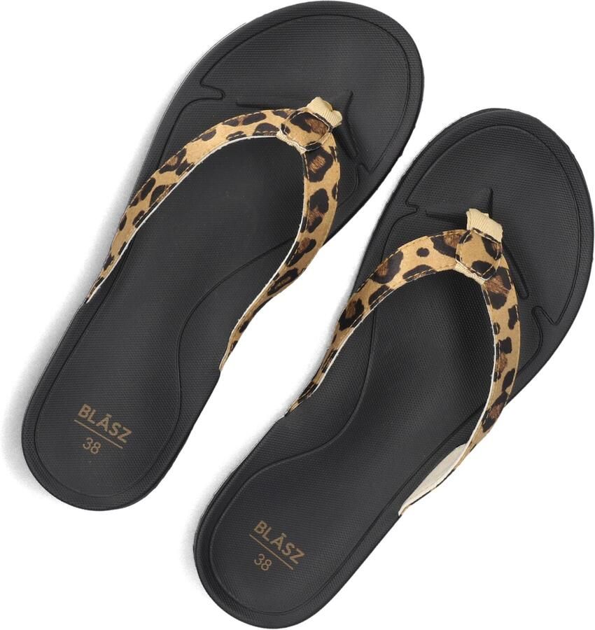 BLASZ Teenslippers Dames Bella 2402 Maat: 40 Materiaal: Leatherlook Kleur: Bruin