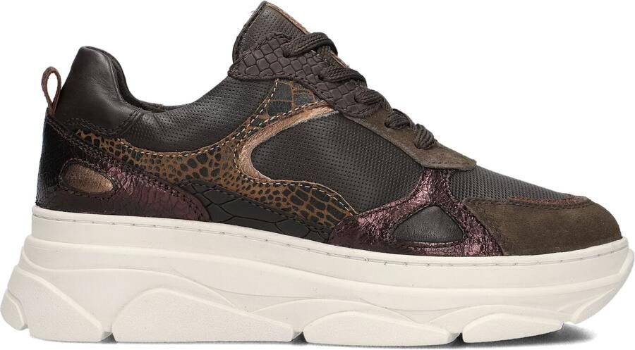 BLASZ Jana-09 Sneakers Dames Leren Sneaker Bruin