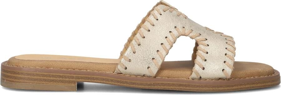 BLASZ Slippers Dames 0657-03 Maat: 40 Materiaal: Leatherlook Kleur: Goudkleurig - Foto 3