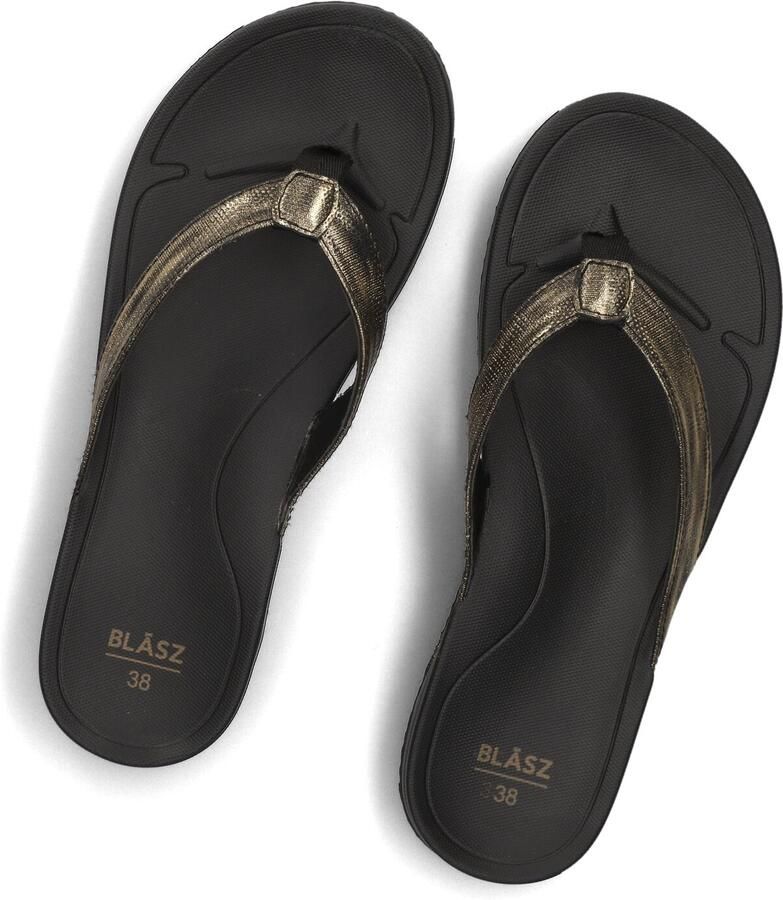 BLASZ Teenslippers Dames Bella 2402 Maat: 43 Materiaal: Rubber Kleur: Goudkleurig
