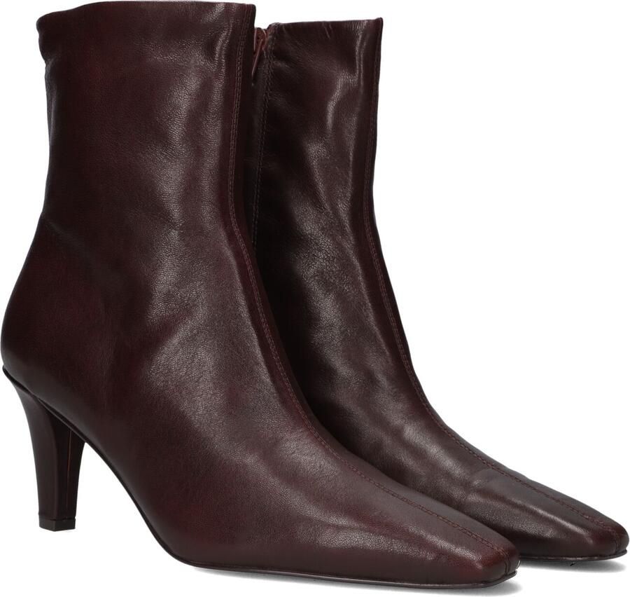 BLASZ Yr4661 Enkellaarsjes Enkelboots met rits Dames Bordeaux - Foto 3