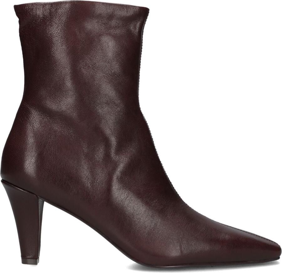 BLASZ Yr4661 Enkellaarsjes Enkelboots met rits Dames Bordeaux