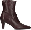 BLASZ Yr4661 Enkellaarsjes Enkelboots met rits Dames Bordeaux - Bordeaux