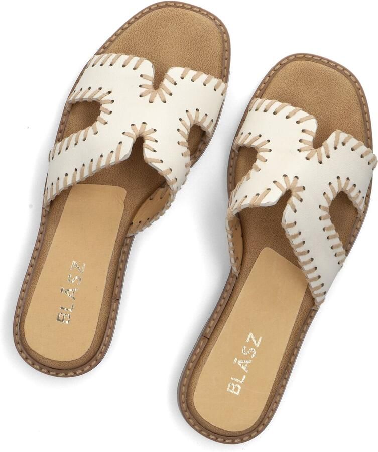 BLASZ Slippers Dames 0657-03 Maat: 40 Materiaal: Leatherlook Kleur: Wit