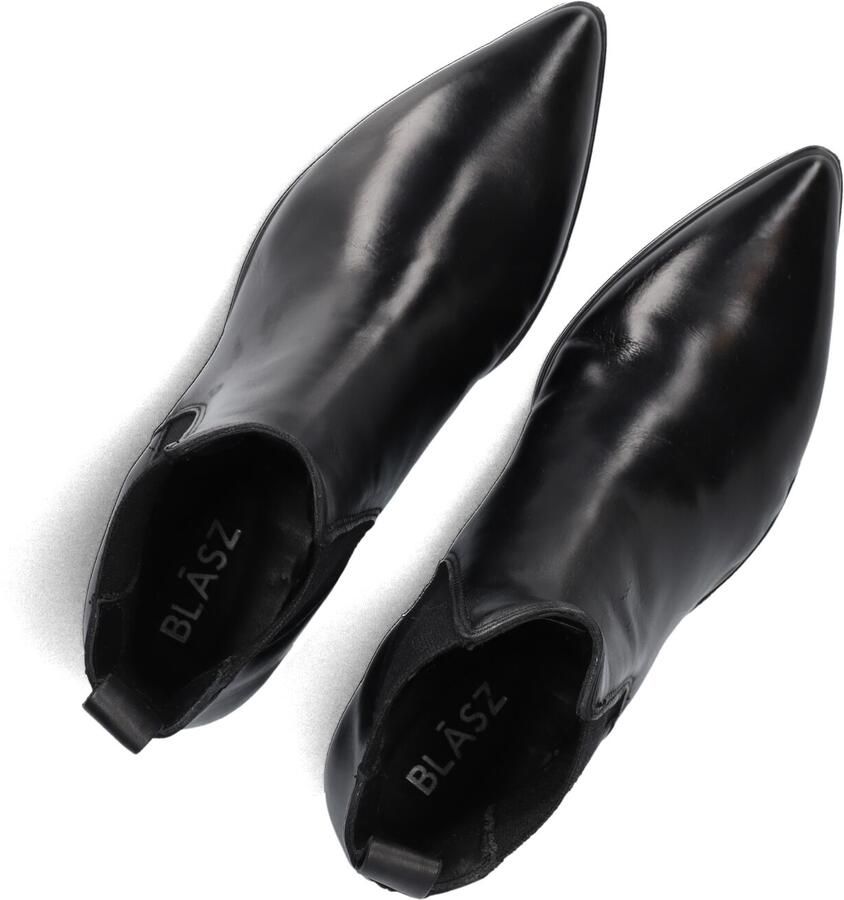 BLASZ Enkellaarsjes Dames L63208 Maat: 38 Materiaal: Leer Kleur: Zwart - Foto 2
