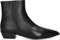 BLASZ Yj6561 Enkellaarsjes Enkelboots met rits Dames Zwart - Zwart