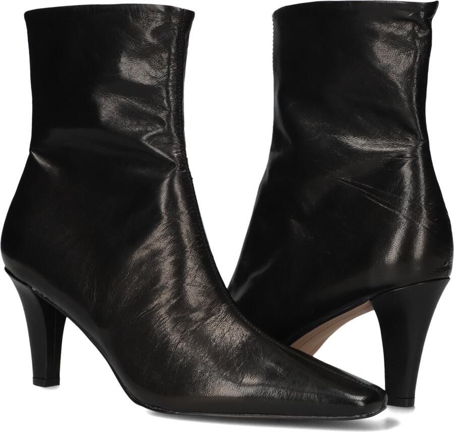 BLASZ Yr4661 Enkellaarsjes Enkelboots met rits Dames Zwart - Foto 3