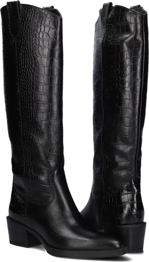 BLASZ Hoge Laarzen Dames 35 Maat: 37 Materiaal: Leer Kleur: Zwart - Foto 4