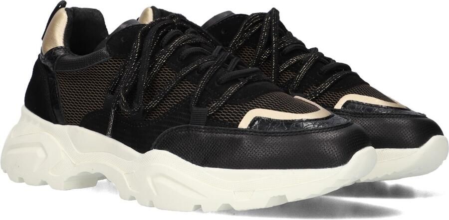 Omoda Alicia 402-k Sneakers Dames Leren Sneaker Zwart
