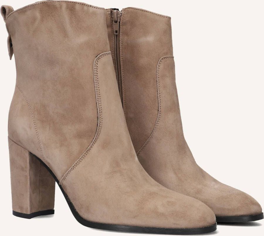 BLASZ Enkellaarsjes Dames 165 Maat: 43 Materiaal: Suède Kleur: Taupe