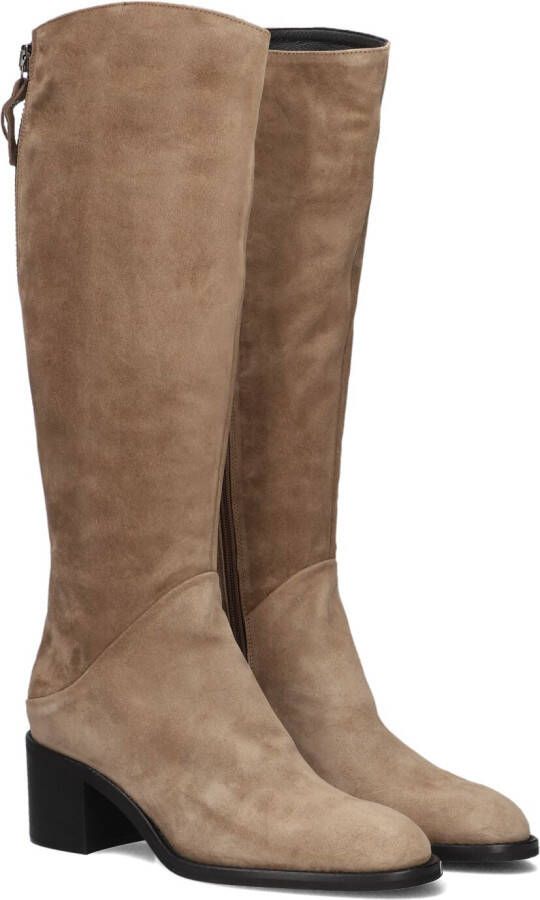 BLASZ Hoge Laarzen Dames 194 Maat: 42 Materiaal: Suède Kleur: Taupe