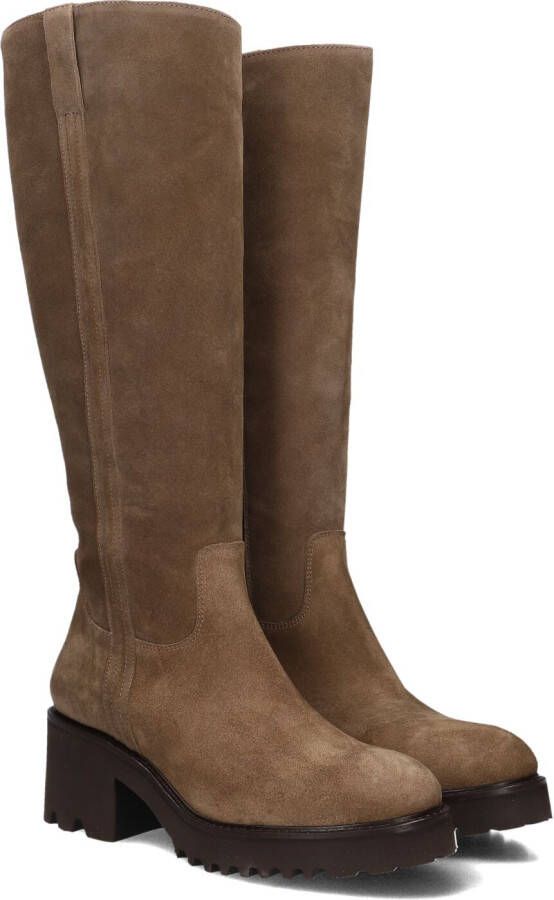 BLASZ Hoge Laarzen Dames Evs-5014 Maat: 40 Materiaal: Suède Kleur: Taupe