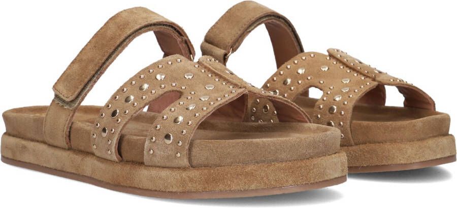 BLASZ Slippers Dames Mag-74 Maat: 37 Materiaal: Suède Kleur: Camel