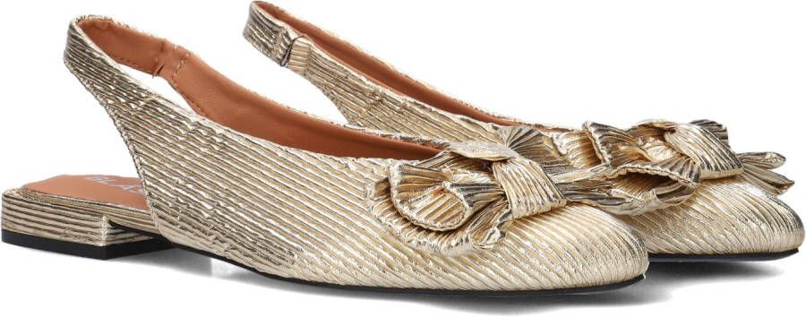 BLASZ Slingbacks Dames L15593 Maat: 42 Materiaal: Textiel Kleur: Goud
