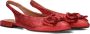 BLASZ Slingbacks Dames L15593 Maat: 39 Materiaal: Textiel Kleur: Rood - Thumbnail 1