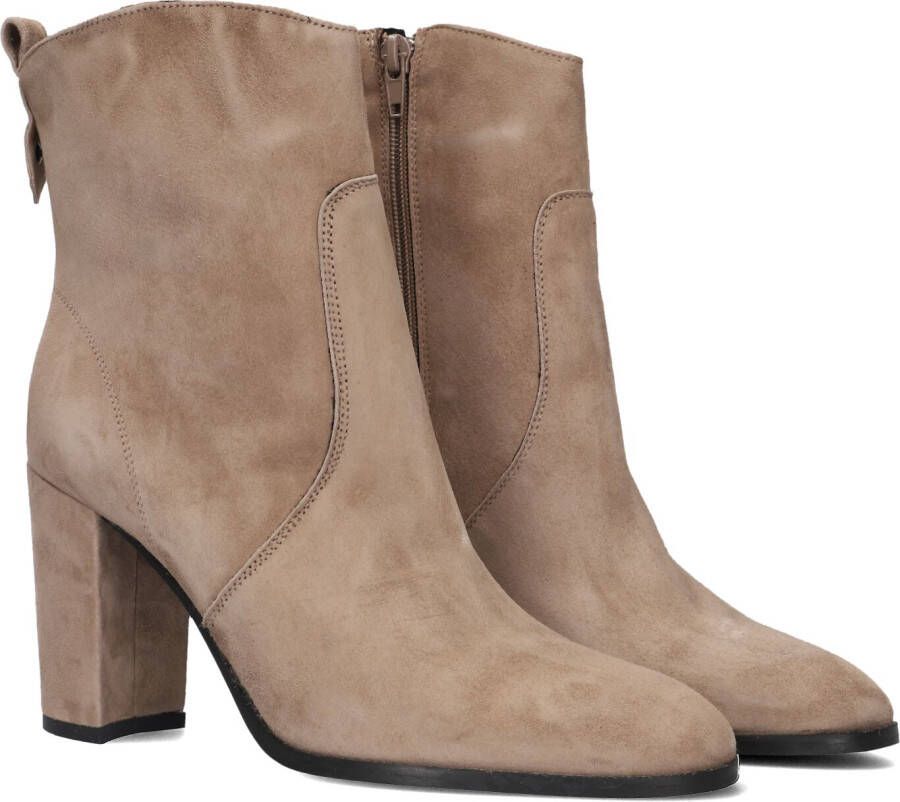 BLASZ Enkellaarsjes Dames 165 Maat: 36 Materiaal: Suède Kleur: Taupe