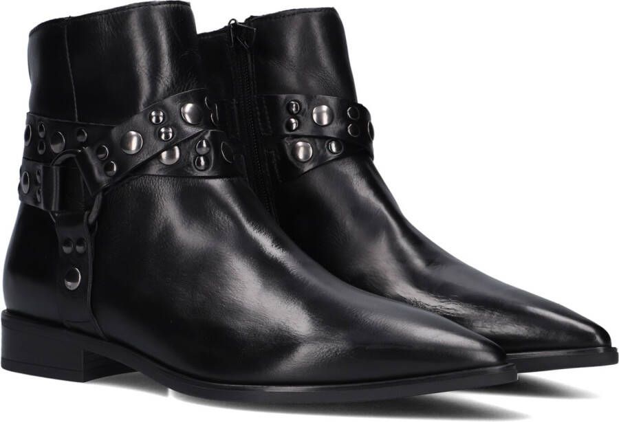 BLASZ Enkellaarsjes Dames L63203 Maat: 42 Materiaal: Leer Kleur: Zwart