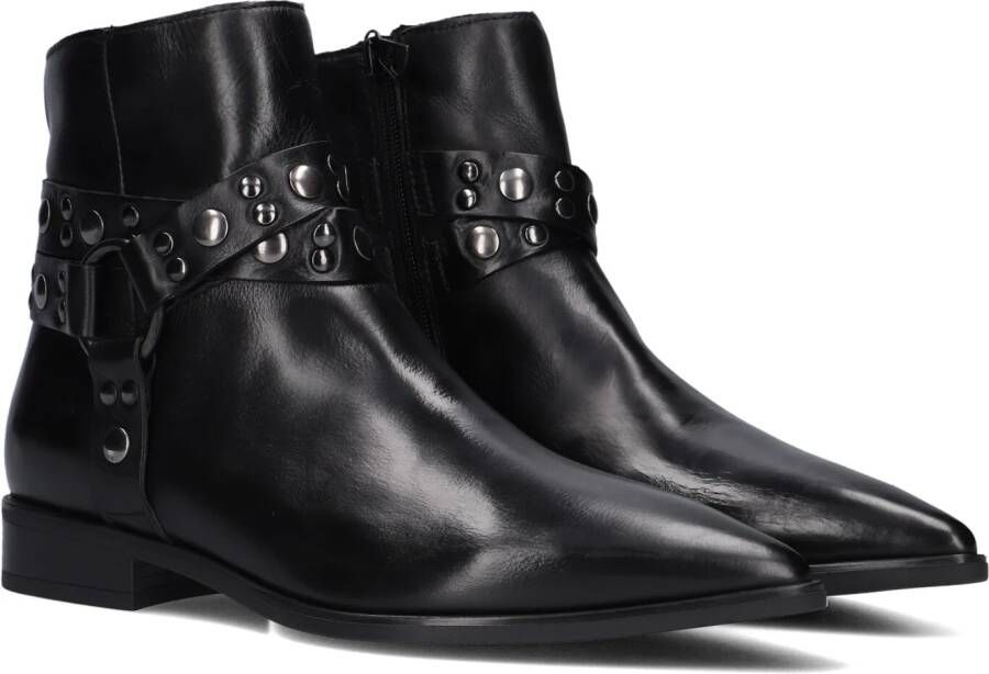 BLASZ Enkellaarsjes Dames L63203 Maat: 40 Materiaal: Leer Kleur: Zwart