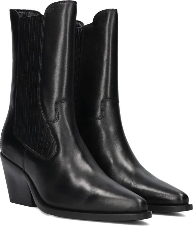 BLASZ Enkellaarsjes Dames Next-low-kole Maat: 41 Materiaal: Leer Kleur: Zwart