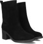 BLASZ Shn2581-09 Enkellaarsjes Enkelboots met rits Dames Zwart - Thumbnail 1