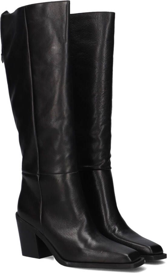 BLASZ Hoge Laarzen Dames 12 Maat: 36 Materiaal: Leer Kleur: Zwart