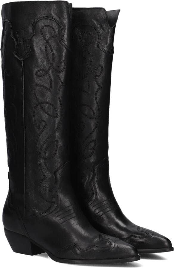 BLASZ Hoge Laarzen Dames 123 Maat: 42 Materiaal: Leer Kleur: Zwart