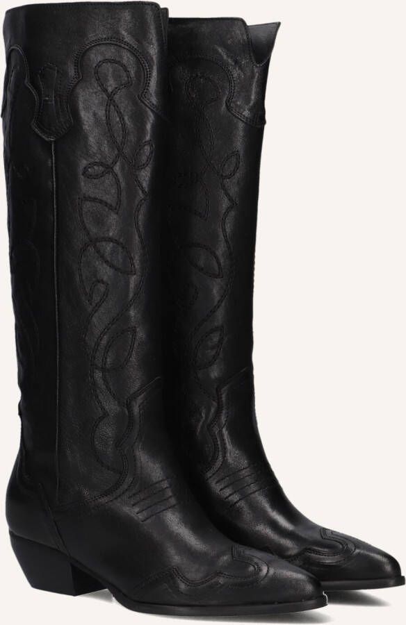 BLASZ Hoge Laarzen Dames 123 Maat: 40 Materiaal: Leer Kleur: Zwart