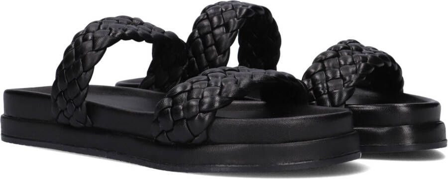 Blasz Zwarte leren slippers Lpmag-04