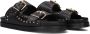 BLASZ Slippers Dames Maggie-07 Maat: 40 Materiaal: Leer Kleur: Zwart - Thumbnail 1