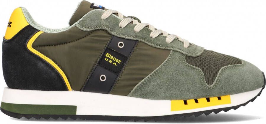 Blauer Groene Lage Sneakers Queens01