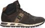 Blauer Bruine Hoge Sneakers met Stoffen Interieur Brown Heren - Thumbnail 1