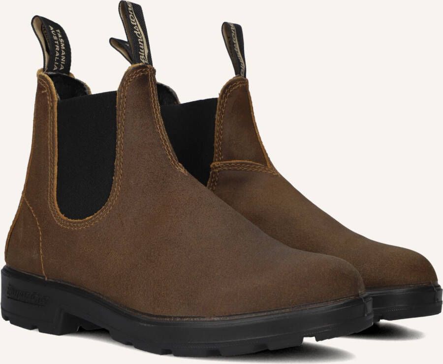 BLUNDSTONE Chelsea Boots Originals Maat: 47 Materiaal: Suède Kleur: Bruin