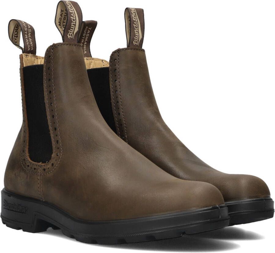 BLUNDSTONE Chelsea Boots Dames Women&apos;s High Top Maat: 41 Materiaal: Vegan Kleur: Bruin