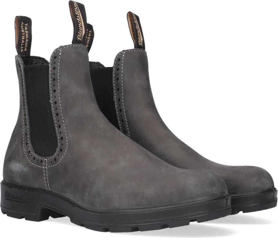 BLUNDSTONE Chelsea Boots Dames Women&apos;s High Top Maat: 35 36 Materiaal: Vegan Kleur: Grijs