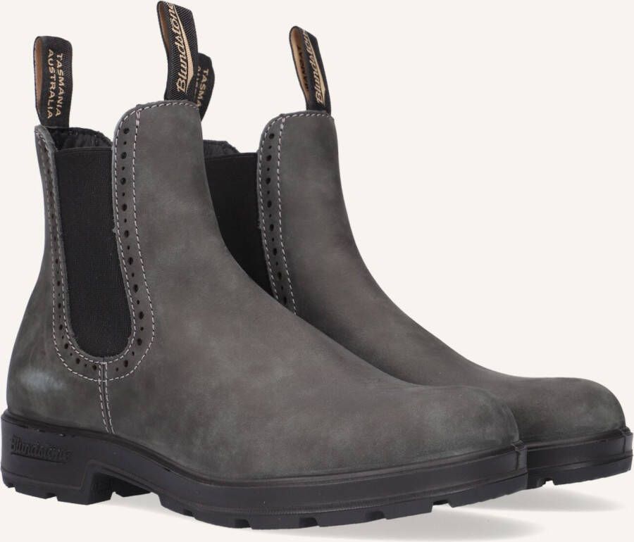 BLUNDSTONE Chelsea Boots Dames Women&apos;s High Top Maat: 41 5 Materiaal: Vegan Kleur: Grijs
